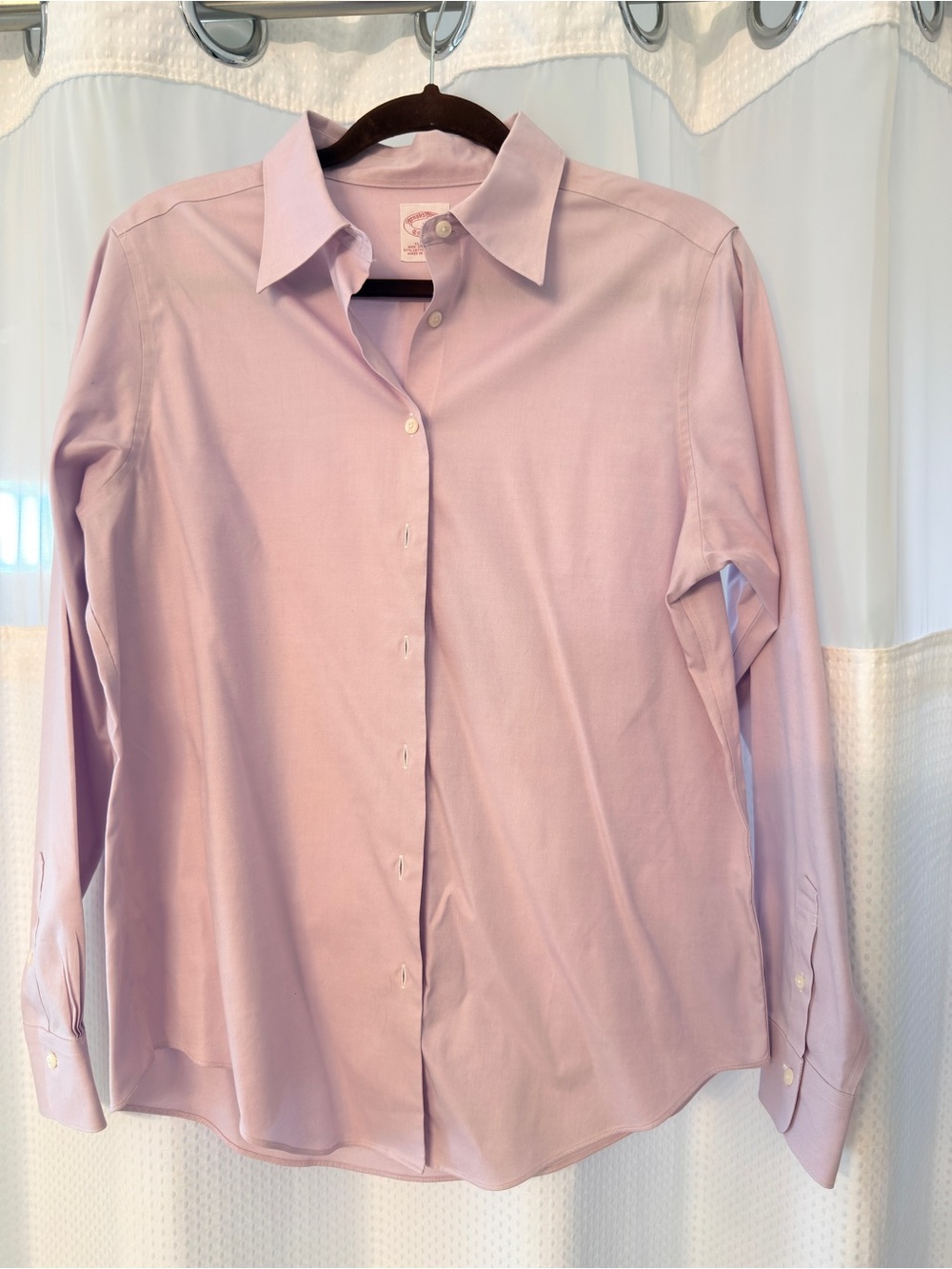 Brooks Brothers Pale Pink Long-Sleeve Button-Down Shirt